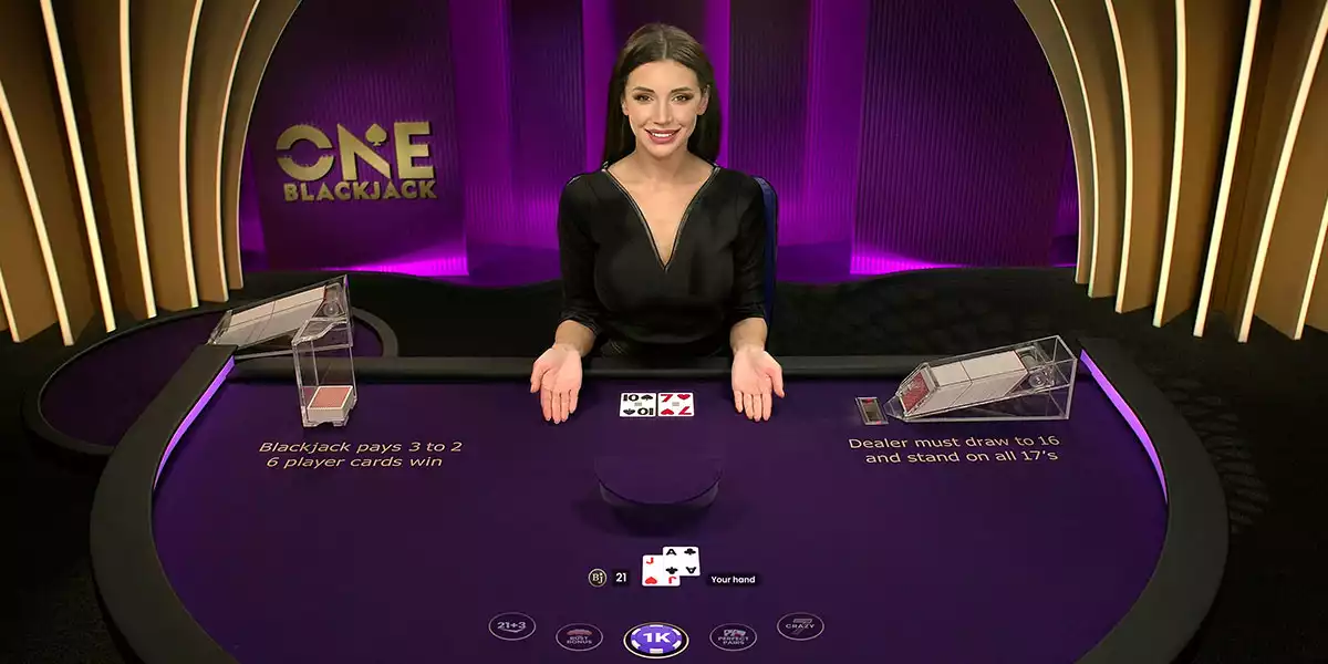 female live dealer in blackjack