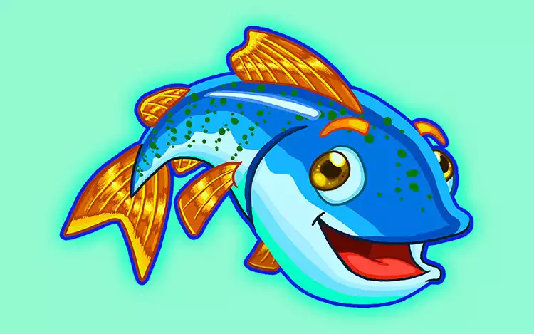 fishin frenzy fish mascot