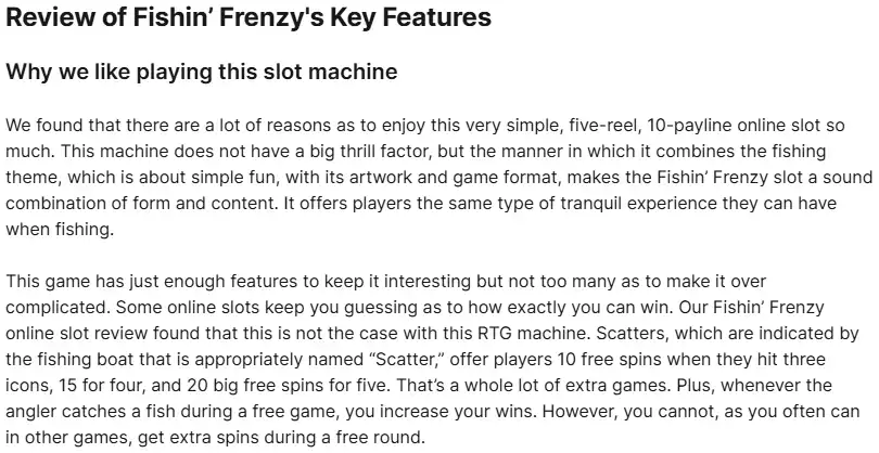 fishin frenzy review casino org