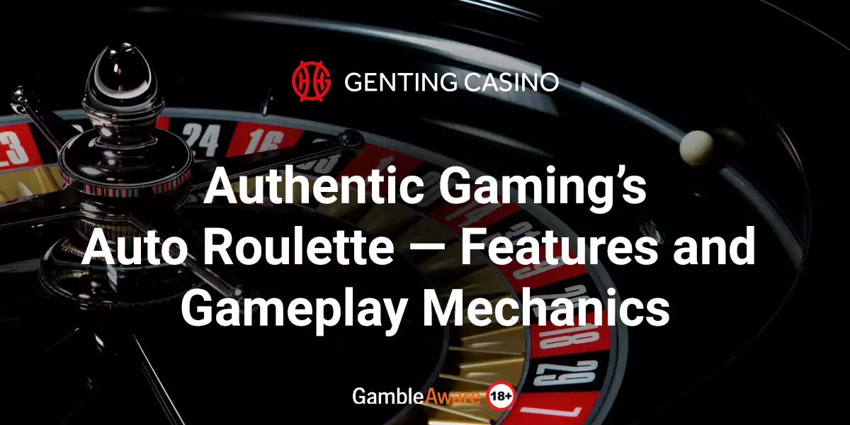 authentic gaming's auto roulette banner