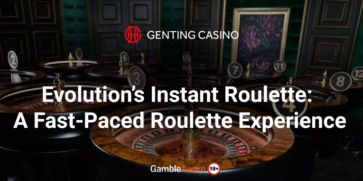 evolution's instant roulette banner