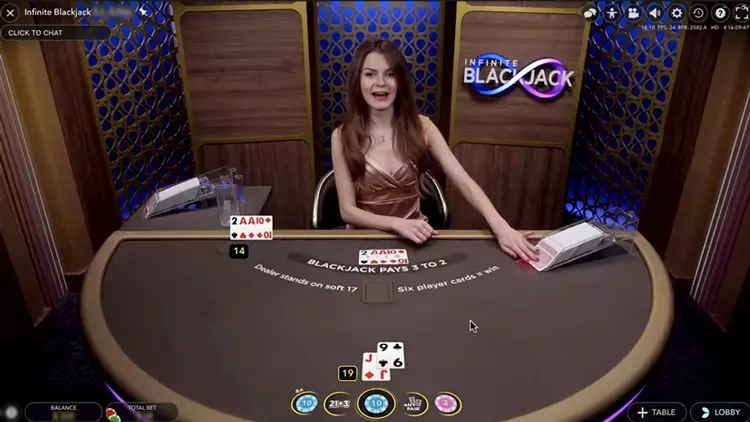 infinite-blackjack-game-screen