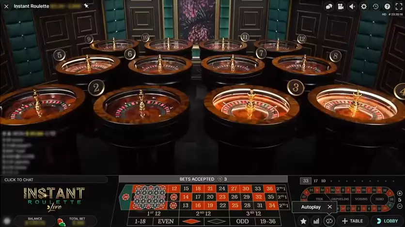 instant roulette banner