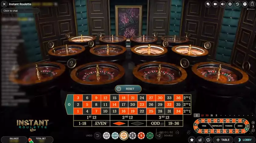 Instant Roulette Features