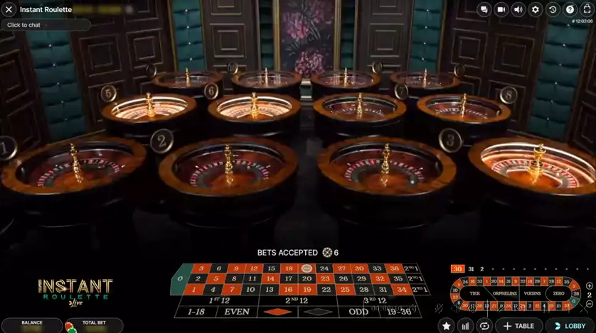 Instant Roulette Gameplay