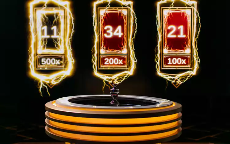 lighting roulette wheel