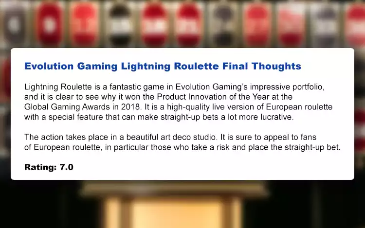 lightning roulette review from gambling zone