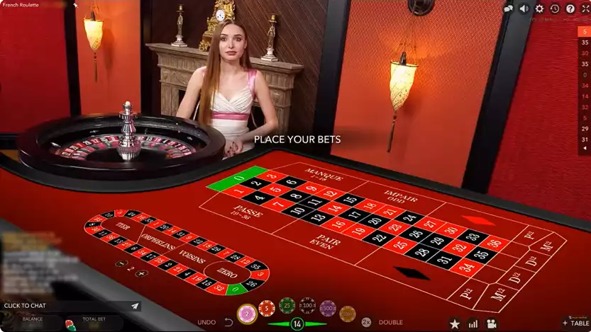 a female live dealer in french roulette live