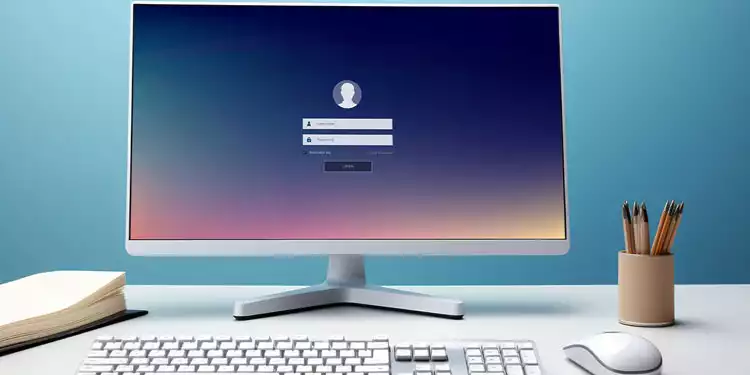 log-in-screen