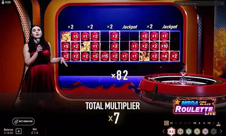 mega fire blaze roulette bonus round