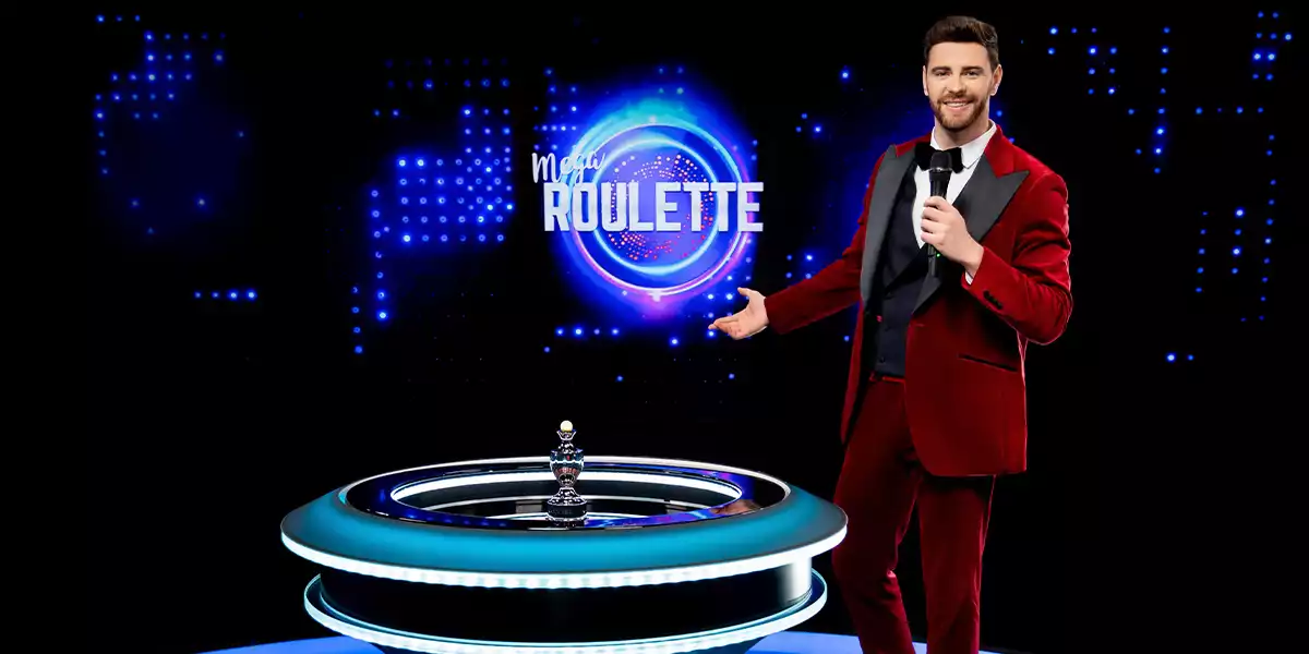  mega roulette banner with male host
