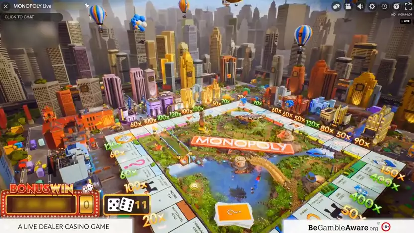 monopoly live bonus round