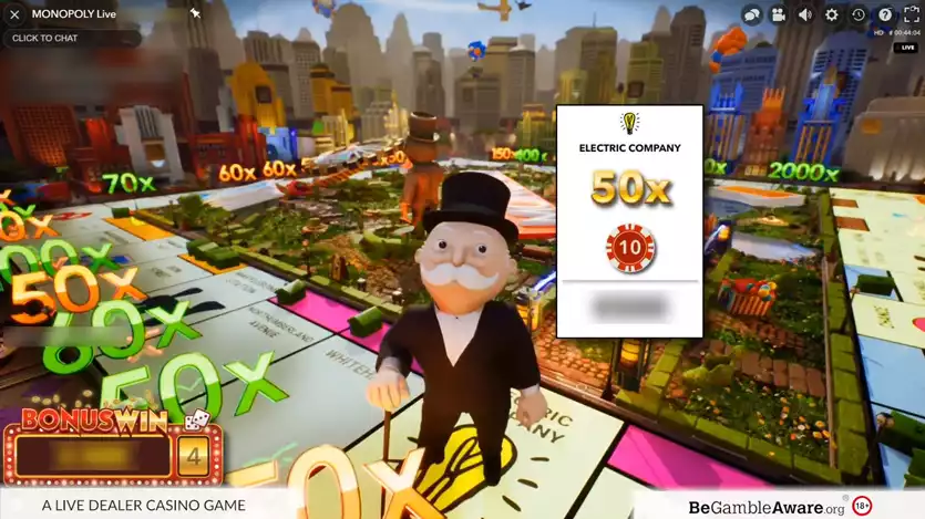 monopoly live bonus round