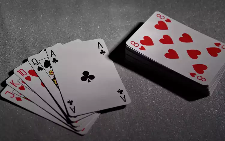 pile of cards