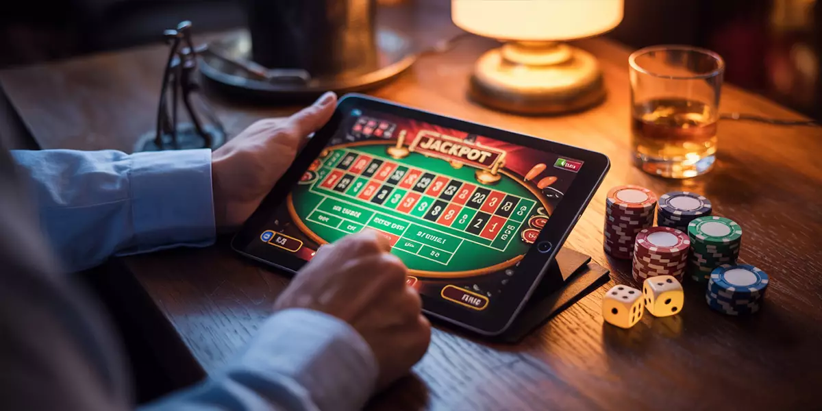 playing in an online casino