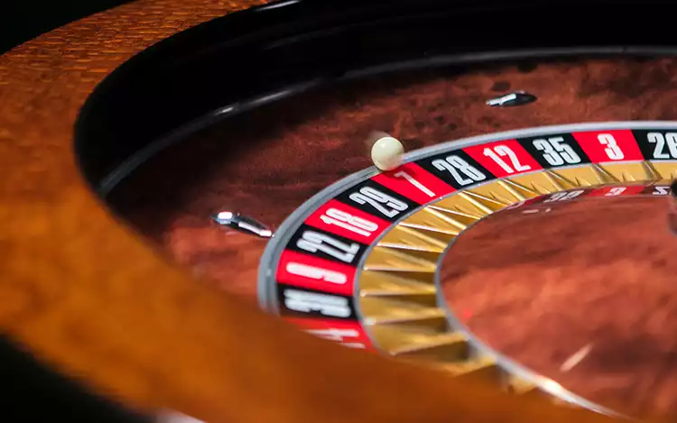 roulette wheel close up