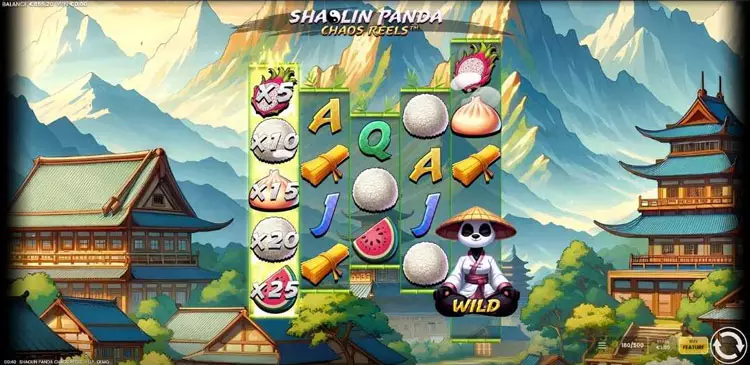 shaolin-panda-chaos-reels-game-screen
