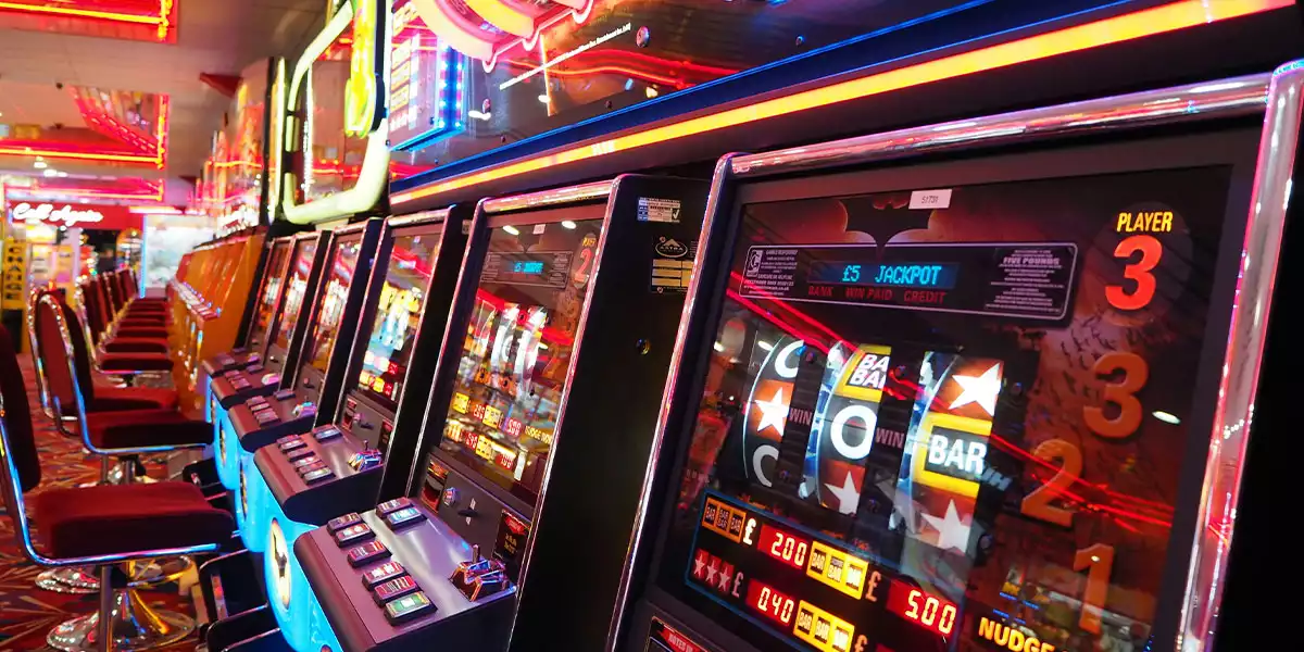 slot machines in a casino