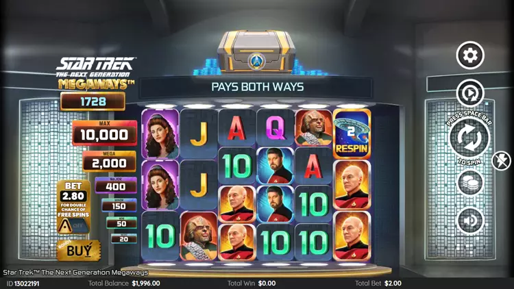 star-trek-the-next-generation-megaways-game-screen