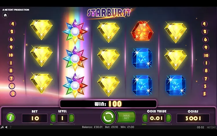 starburst slot wild feature