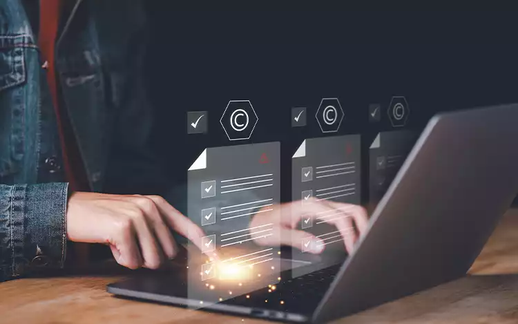 user with laptop