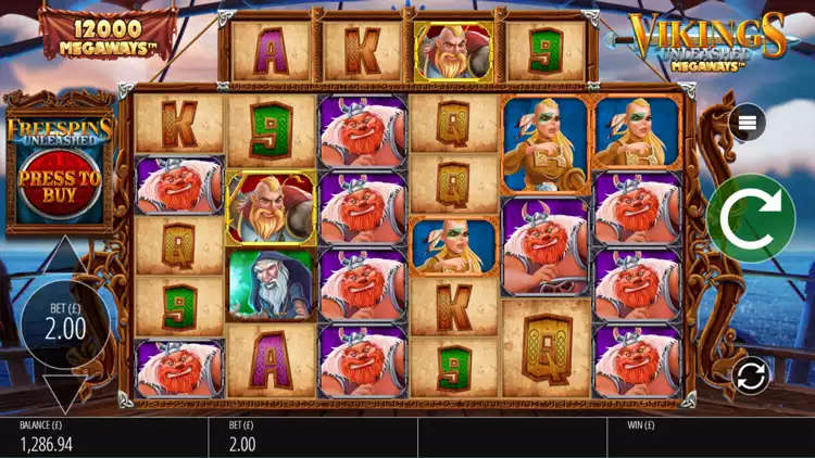vikings-unleashed-megaways-game-screen