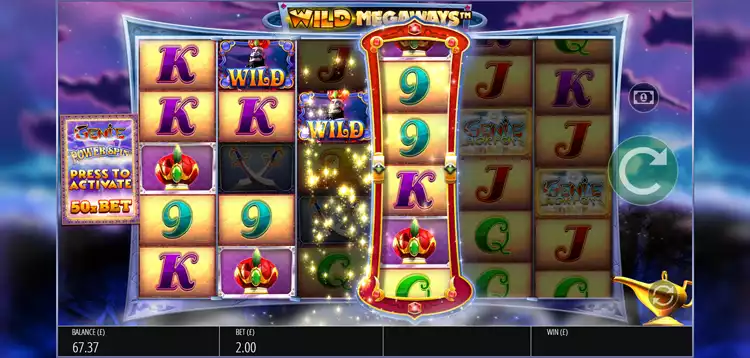 wild-symbol-on-the-reels-during-a-spin