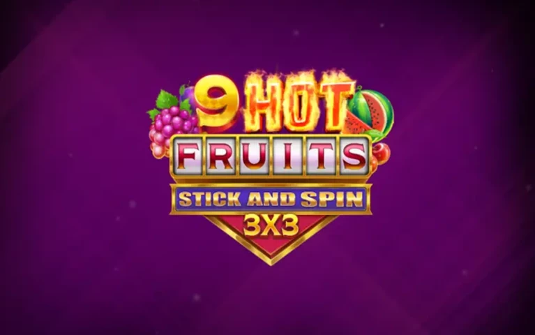 9 Hot Fruits Stick and Spin 3x3