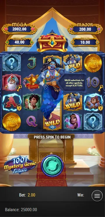 1,001 Mystery Genie Fortunes Mobile Features - Base Game