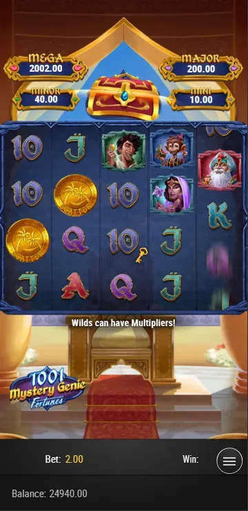 1,001 Mystery Genie Fortunes Mobile Features - Bonus Game