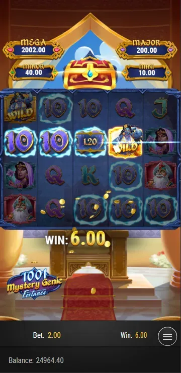 1,001 Mystery Genie Fortunes Mobile Features - Simple Win