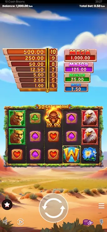 10 Cash Bisons - Mobile Base Game