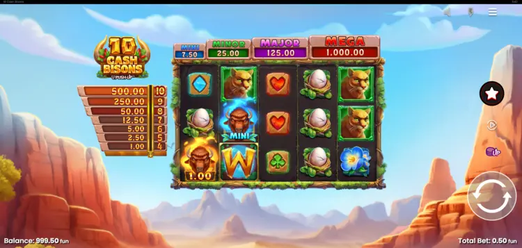 10 Cash Bisons Base Game