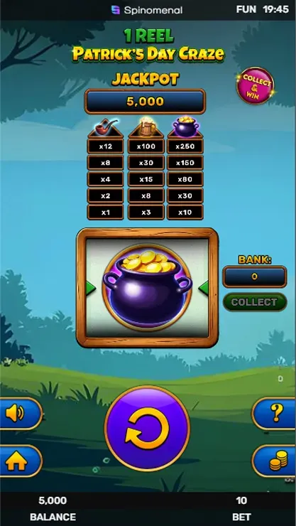 1 Reel - Patrick's Day Craze Tower - Mobile Base Game