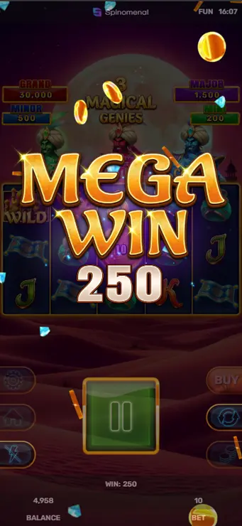 3 Magical Genies - Mobile Win