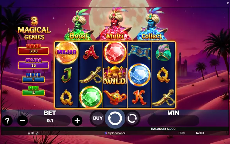 3 Magical Genies - RTP & Wagering