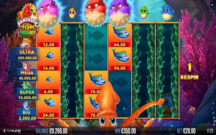 4 Fantastic Fish Puffer Pots - Giant Squid