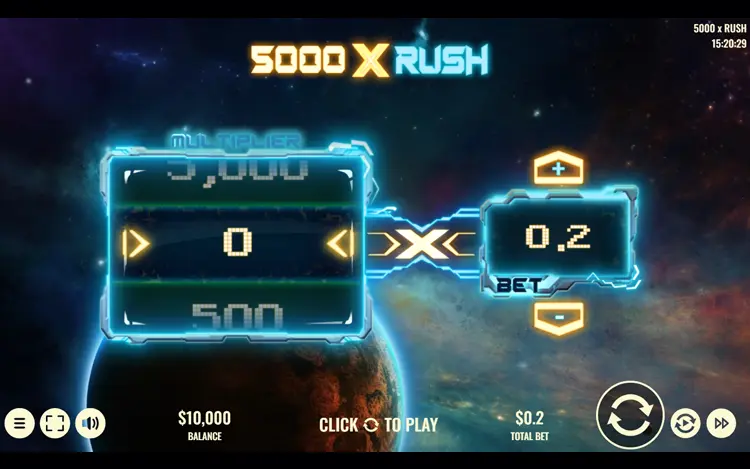 5000x Rush RTP