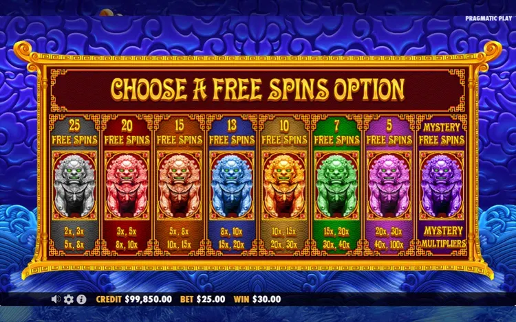 5 Lions Megaways 2 - Free Spin Feature