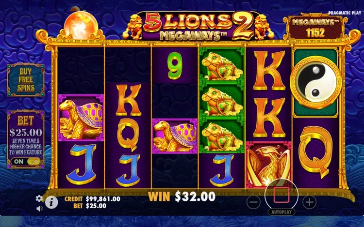 5 Lions Megaways 2 - Tumble Feature