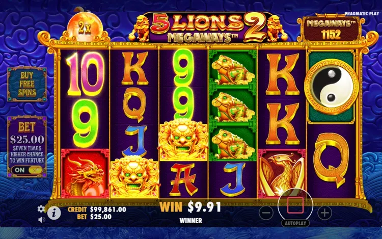 5 Lions Megaways 2 - Wild Multiplier
