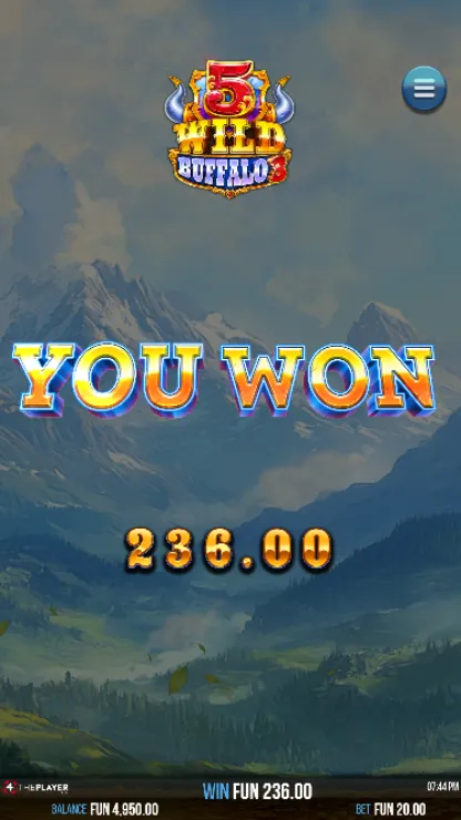 5 Wild Buffalo 3 - Mobile Simple Win