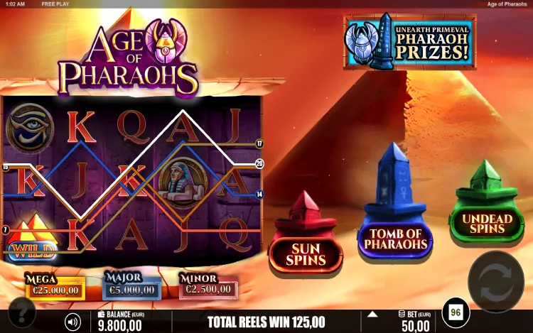 Age of Pharaohs - Wild Symbols