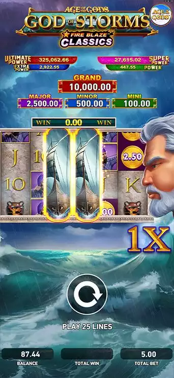 Age of the Gods  God of Storms FireBlaze Mobile Features - Bonus Game