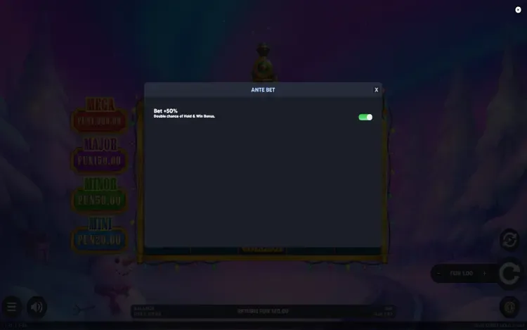 Train Strike Hold and Win - Ante Bet Feature