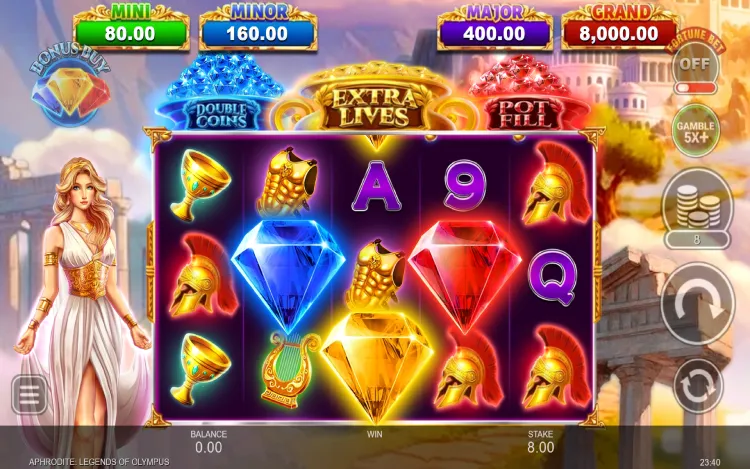 Aphrodite Legends of Olympus - Jewel Symbols