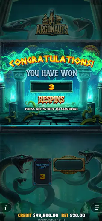 Argonauts - Mobile Bonus