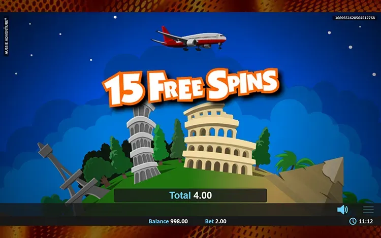 Aussie Adventure Bonus Features - Free Spins Bonus Round