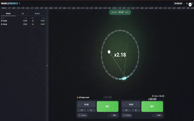 Marble Bounce - Auto-cashout