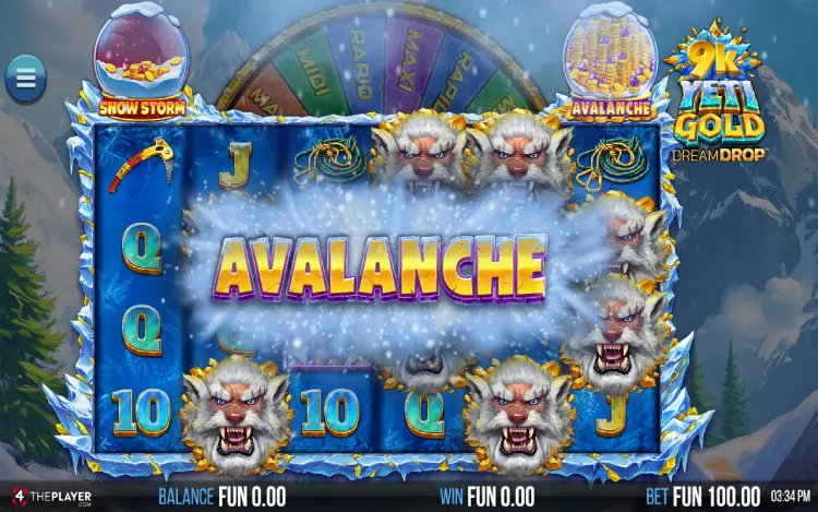 9K Yeti Gold - Avalanche Feature